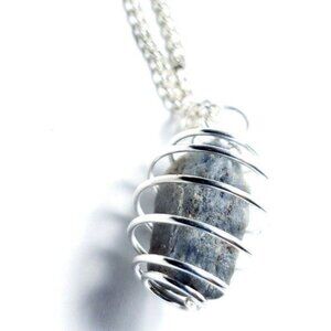 Kyanite crystal necklace